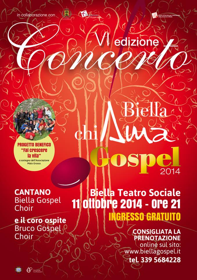 Locandina Biella ChiAma Gospel 2014